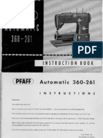 Pfaff 360 261 Manual