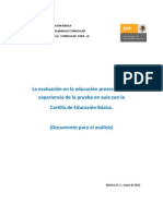 Ddcep La Eval y La Experiencia de Prueba en Aula