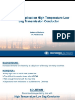 High Temperature Low Sag Conductor