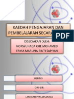 Kaedah Pengajaran Dan Pembelajaran Secara Projek