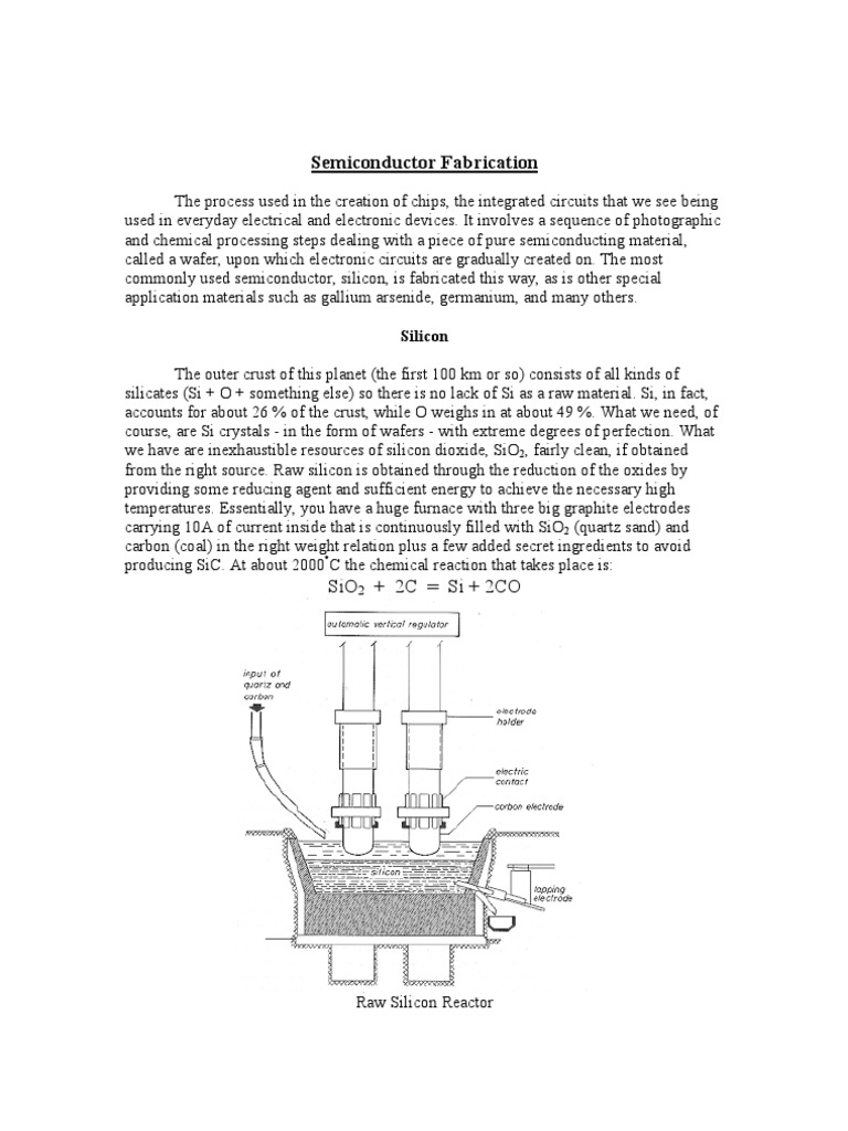 Semiconductor Fabrication Process Overview | PDF | Thin Film ...