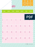 2013 June Calendar