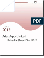 Aries Agro Limited expanding its operations nationally and internationally