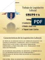 Legislacíón Laboral Grupo # 3 pptx