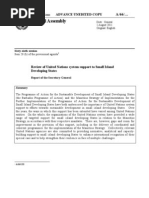 SG Report on UN Support to SIDS Final Single Spaced