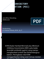 Minimum Inhibitory Concentration (Mic)