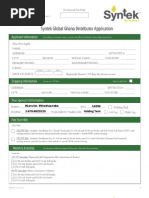 Ghana Syntek Distributor Application Form