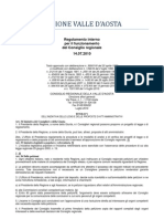 39 Bis. Regolamento Interno Consiglio Valle d'Aosta 14.07.2010 - Titolo 5
