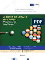 VI CURSO de VERANO Profundicemos Sobre Europa