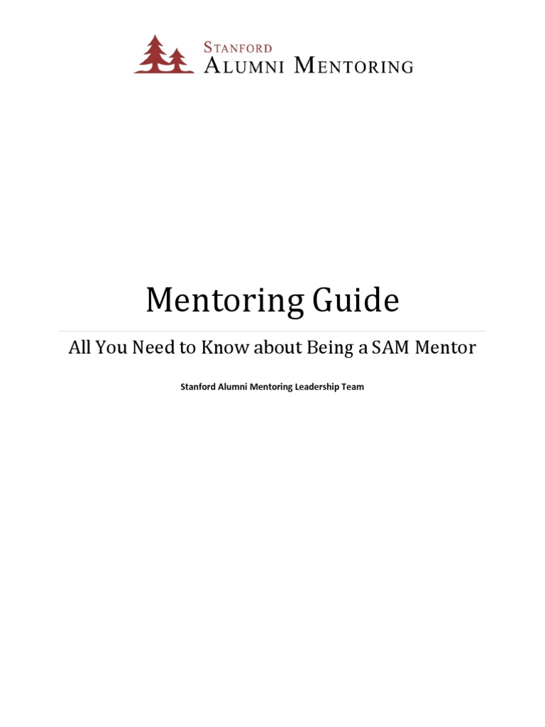 Mentoring Guide - All You Need To Know About Being A SAM Mentor | PDF ...