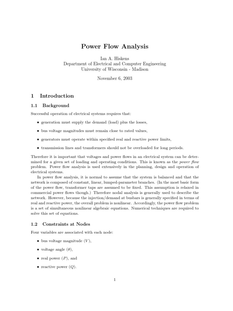 Load Flow Using Newton Raphson | PDF