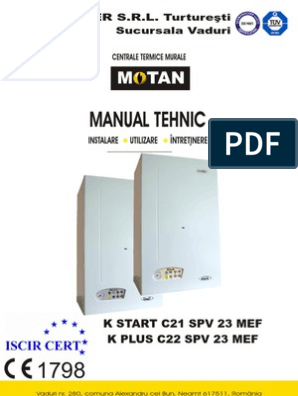 Manual Tehnic Motan | PDF