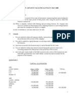 Solution Advance Tax and Fiscal Policy May 2008