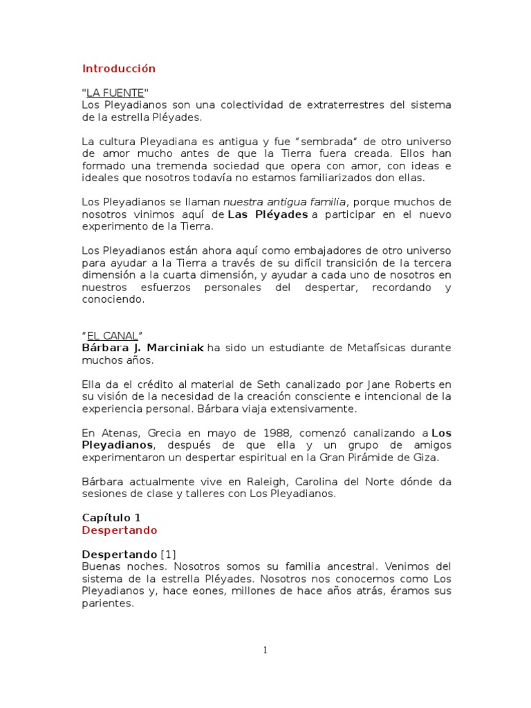 El Libro de Los Pleyadianos - Bárbara Marciniak