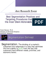 Segmentation FrankWyman Slides