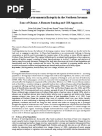 Enhancing Environmental Integrity in the Northern Savanna Zone of Ghana a Remote Sensing and GIS Approach