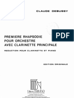 Premiere Rhapsodie - Claude Debussy (Parte Piano) PDF