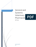 General and Systemic Veterinary Pharmacology