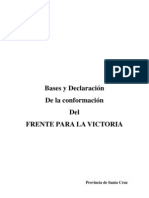 Documento Final Encuentro Del Frente Para La Victoria Santa Cruz en Piedra Buena