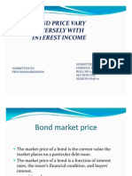 BOND PRICE RELATION WITH INTERESTS