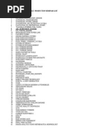 Mechanical Seminar List