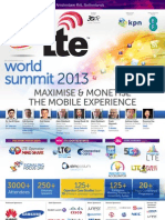 LTE WorldSummit Brochure 2013 #LTEWS