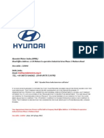 Hyundai Motor India (Hmil) Interview Call Letter