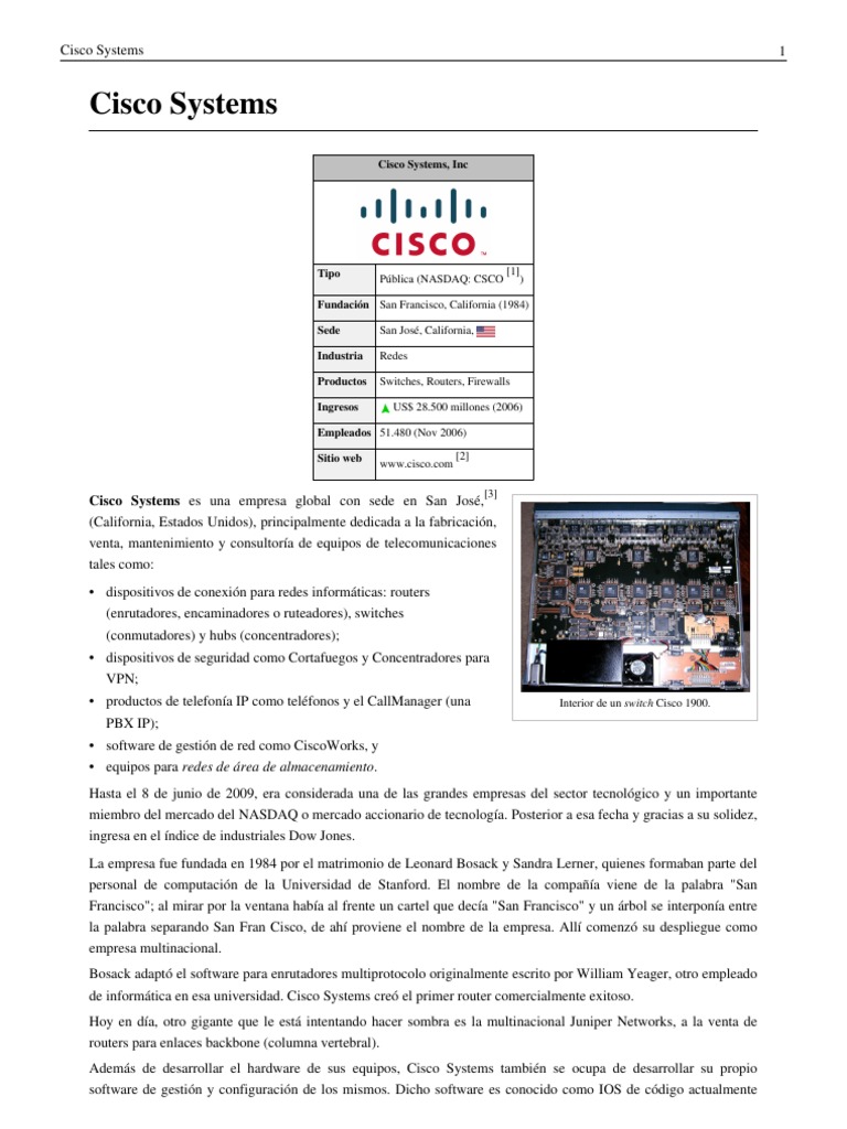 Cisco Systems | PDF | Cisco Systems | Certificaciones de Cisco