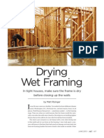 Drying Wet Framing JLC June 2013 Article