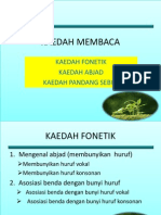 Rumusan Kaedah Membaca