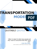 Transportation Modeling Presentation