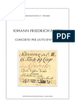 D-Dresden JF Fasch Concerto Mus 2423-V-1 Modern Edition + TAB