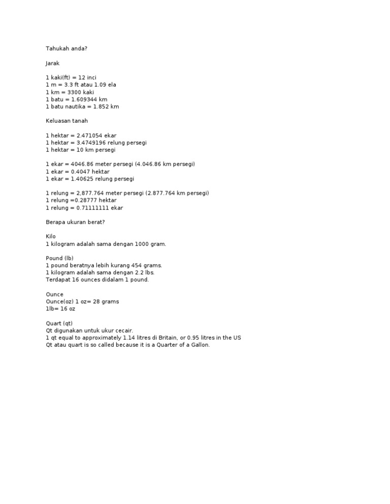 Sistem Ukuran Pdf