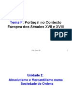 Portugal No Contexto Europeu Dos Séculos XVII e XVIII