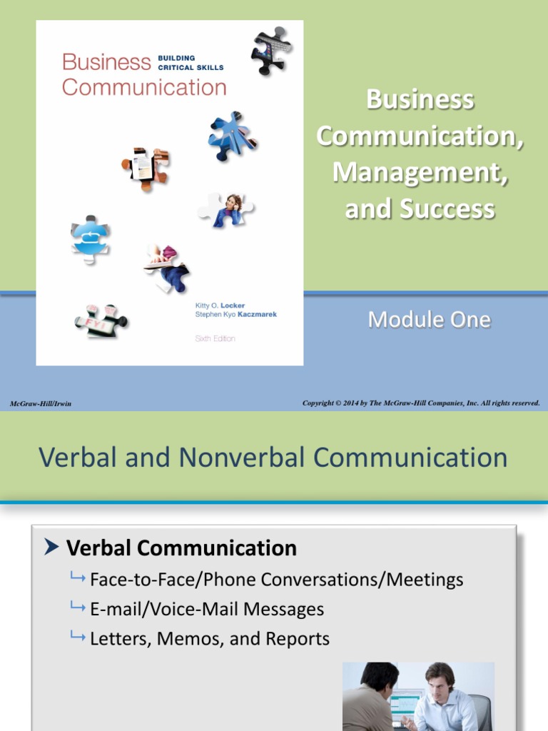 Business Communication, Management, and Success: Module One | PDF