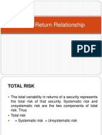Risk & Return Relationship