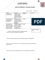 Segunda Evaluacion de Historia Segundo Medio