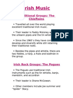 Irish Music: Traditional Groups, Genres, Instruments & More