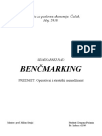 Benchmarking - Seminarski Rad