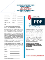 The Salvation Army 2013 Craft Show Application