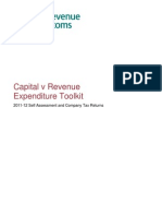 Capital Expenditure V Revenue Expenditure