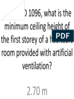 Minimum Ceiling Height for Habitable Rooms with Artificial Ventilation