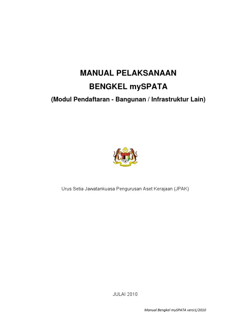 Manual Pelaksanaan Bengkel Myspata Edited Pdf