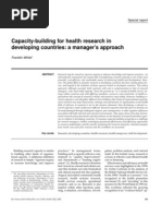 Capacity-Building for Health Research in Developing Countries a Manager's Approach