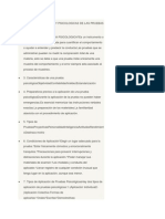 Condiciones físicas y psicológicas de las pruebas psicológicas