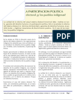 Junio 2006. Derecho A La Participacion Politica Indígena