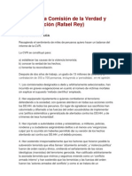 Críticas A La Comisión de La Verdad y Reconciliación