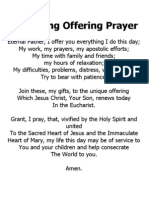 A Morning Offering Prayer