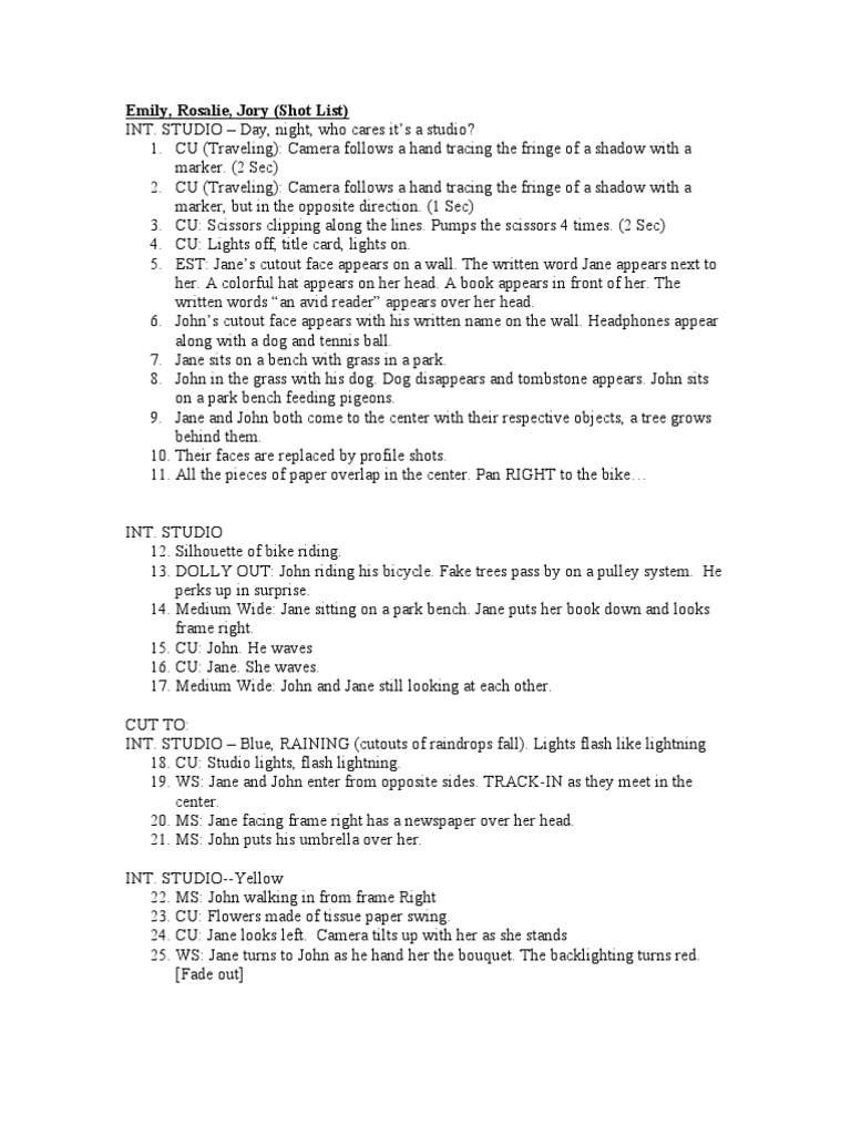 Pom Rif San Shotlist | PDF | Electromagnetic Radiation | Optics
