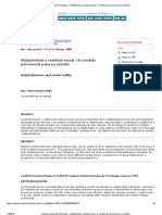 Revista Cubana de Psicología - Subjetividad y Realidad Social - Un Modelo Psicosocial para Su Estudio